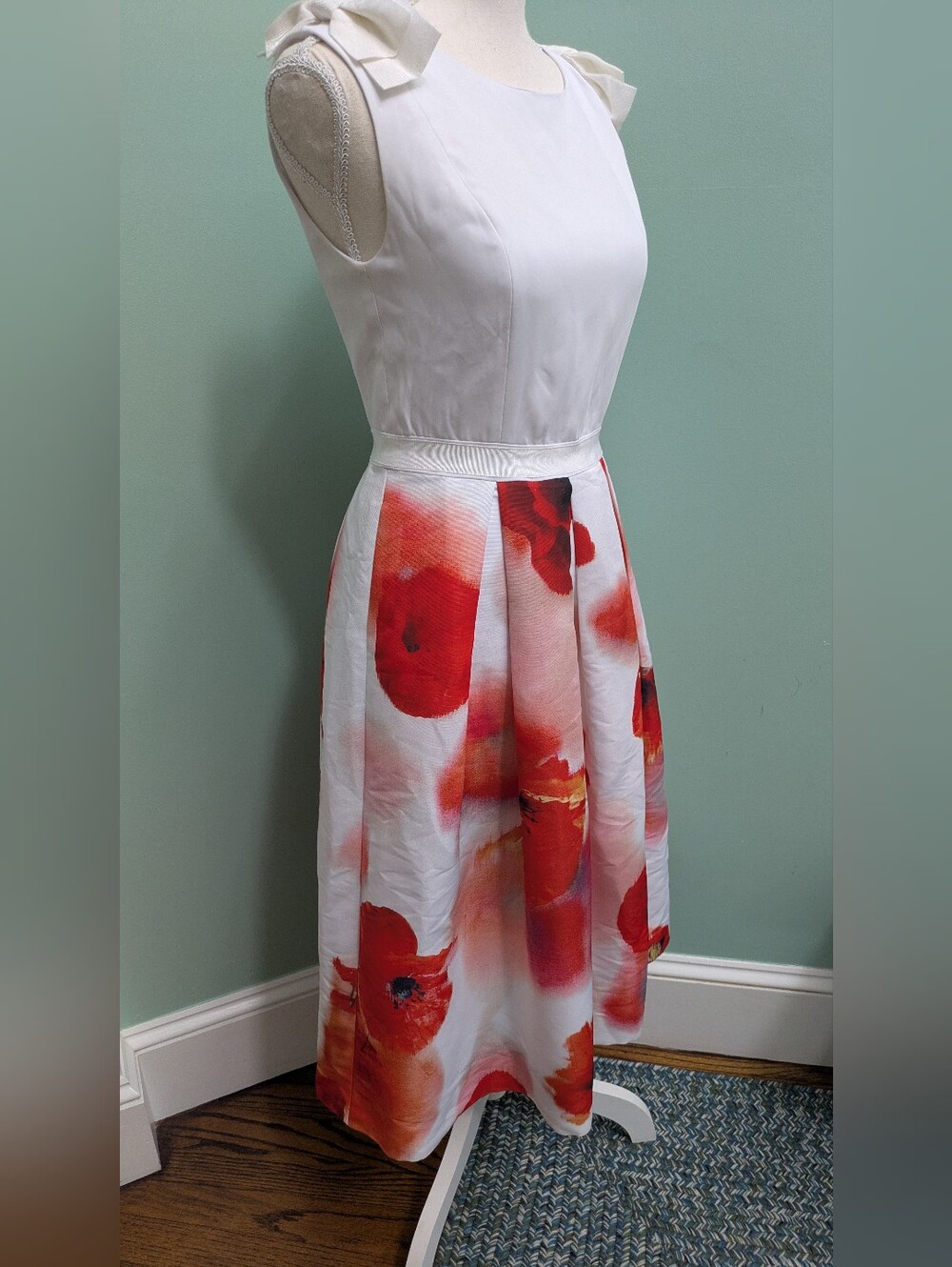 TED BAKER POPPY MICLA DRESS, Sz 4 - Picture 3 of 7